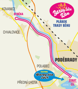 Barvy léta RUN – Magorova desítka - mapa